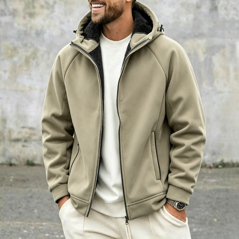 Sherpa Jacket Fleece - جاكيت رجالي سميك من الصوف القطبي