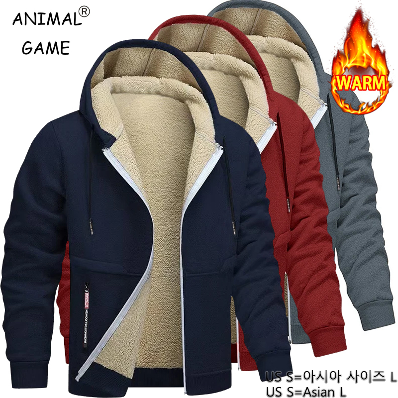 Sherpa Jacket Fleece - لعبة الحيوان رجل عارضة مقنعين للرجال
