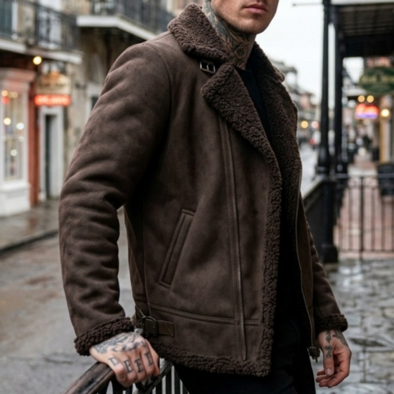Sherpa Jacket Fleece - سترة رجالية شتوية للمشي لمسافات طويلة،