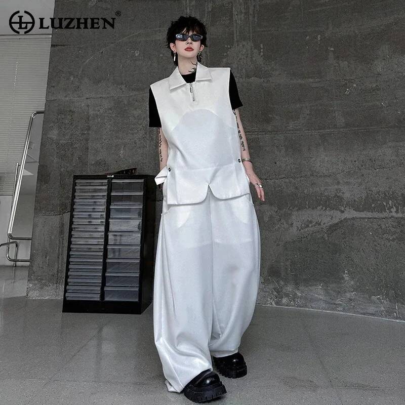 Men'S Fashion Loose Pants - سترة LUZHEN 2026 أزياء صيفية للرجال