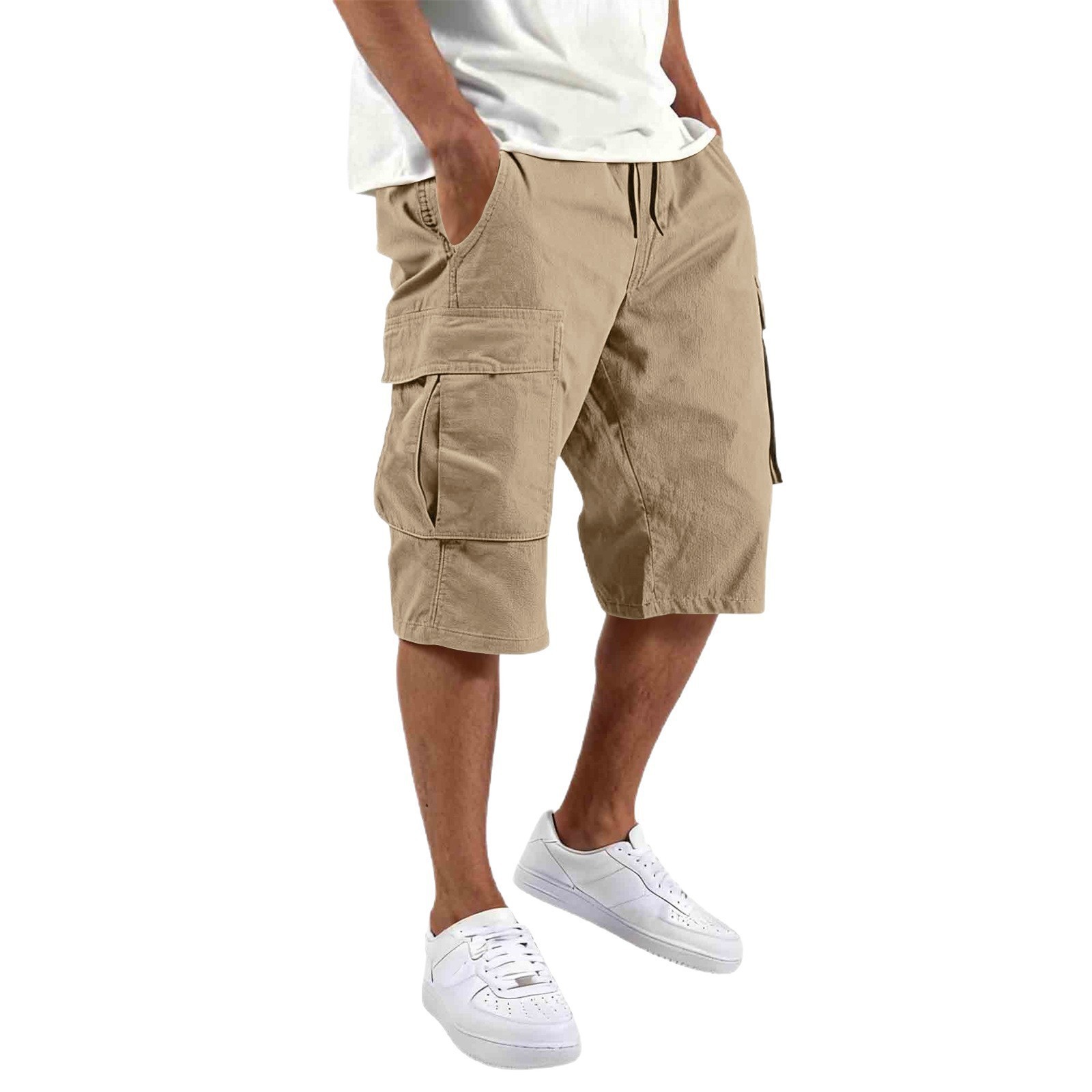 Men'S Fashion Loose Pants - شورت رجالي صيفي 2026 فضفاض ومستقيم،