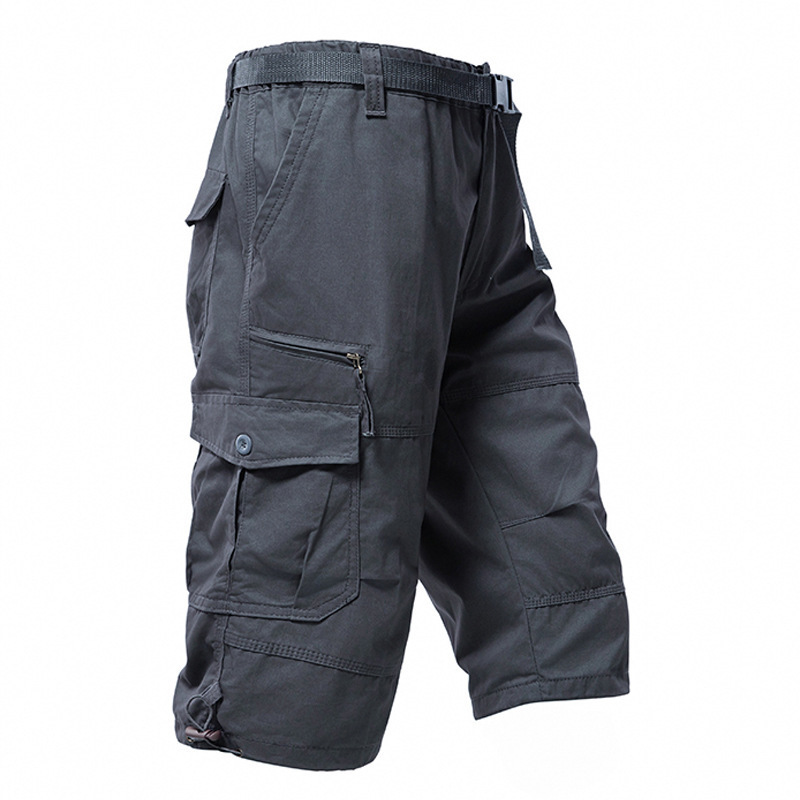 Men'S Fashion Loose Pants - سراويل قطنية للرجال بطول 3/4 فضفاضة
