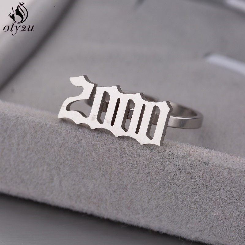 Men'S Fashion Year 2000 - Oly2u خواتم مخصصة لرقم سنة الميلاد