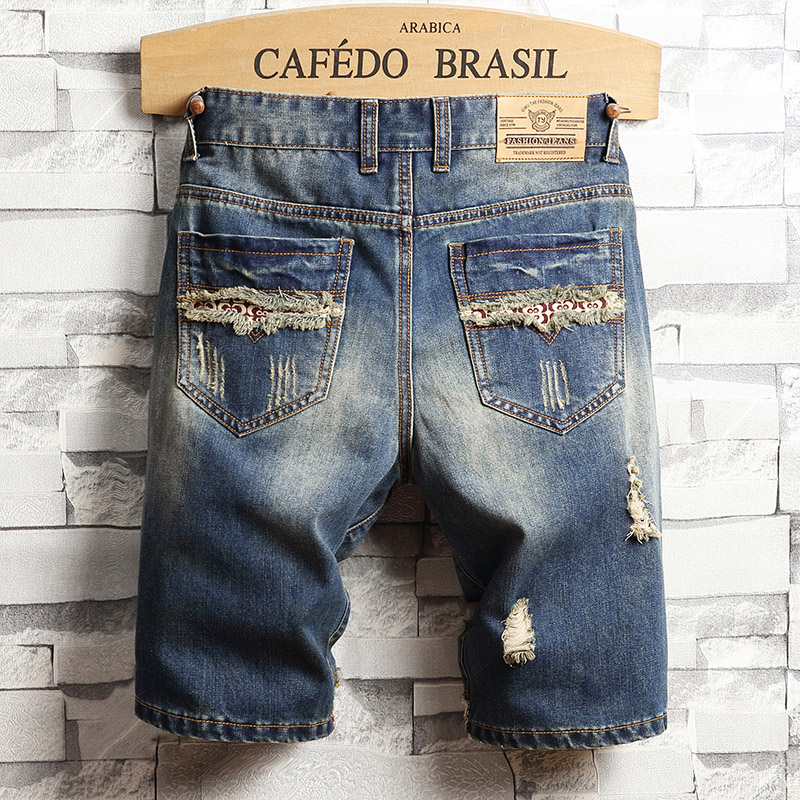 شورت جينز ممزق للرجال بأسلوب ا - مراجعة Men'S Fashion Loose Pants وسعره