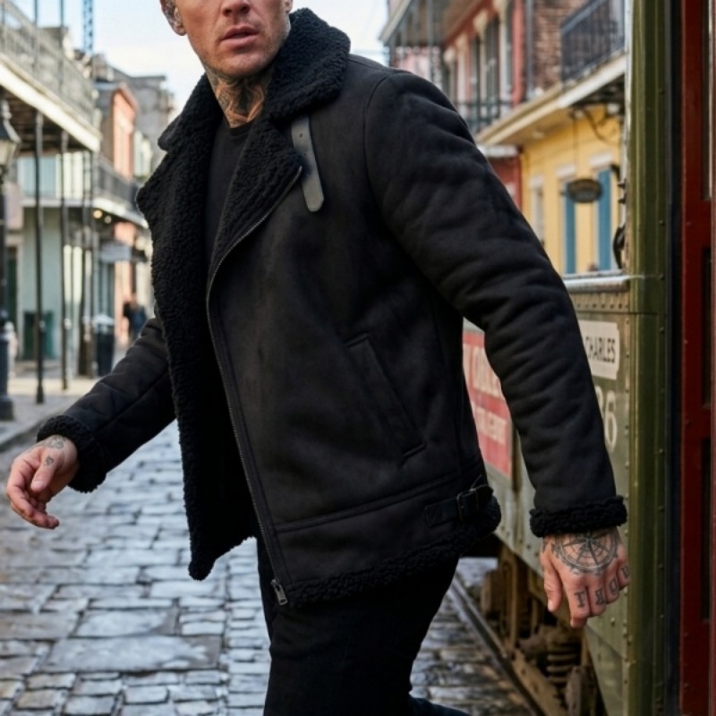 سترة رجالية شتوية للمشي لمسافا - مراجعة Sherpa Jacket Fleece وسعره