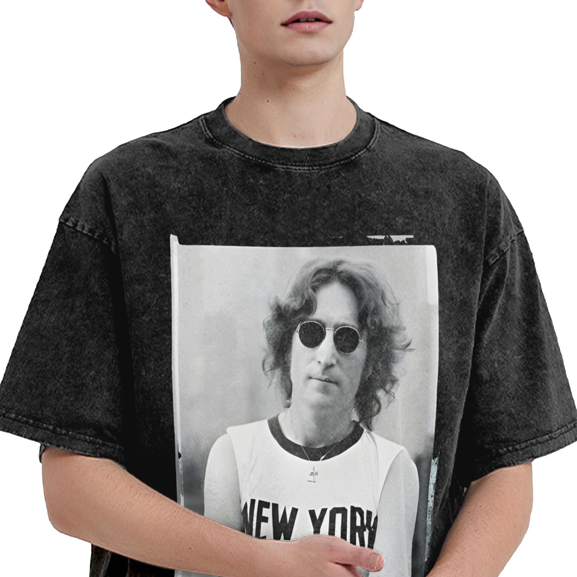 قميص هاراجوكو المغسول بتصميم ج - مراجعة Men'S Fashion New York وسعره