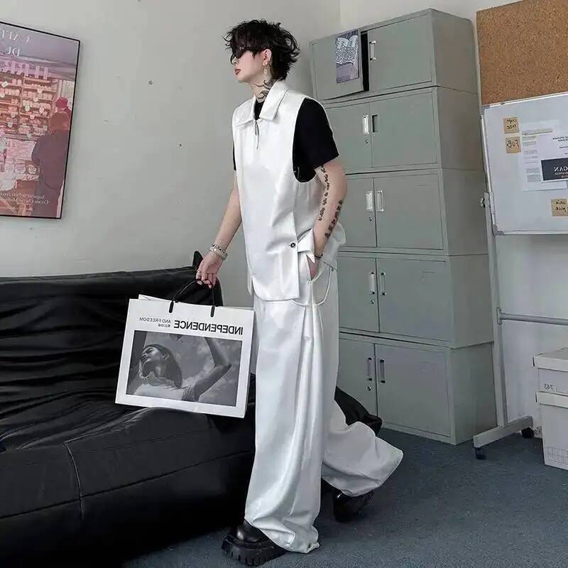 سترة LUZHEN 2026 أزياء صيفية ل - مراجعة Men'S Fashion Loose Pants وسعره