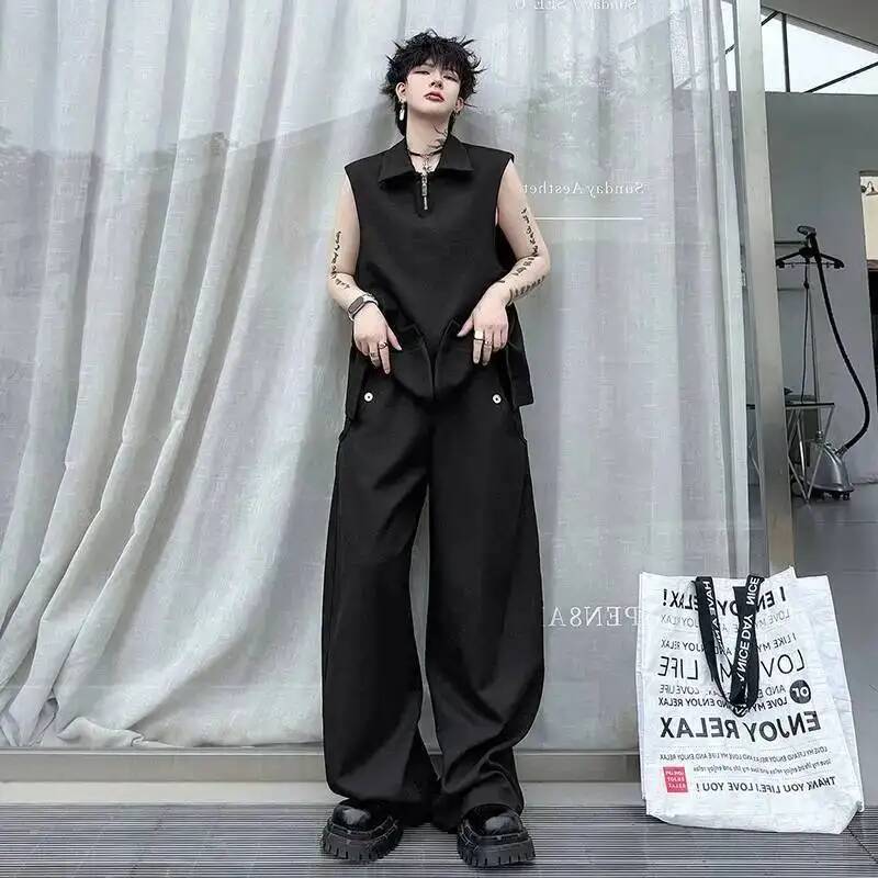 سترة LUZHEN 2026 أزياء صيفية ل - مراجعة Men'S Fashion Loose Pants وسعره