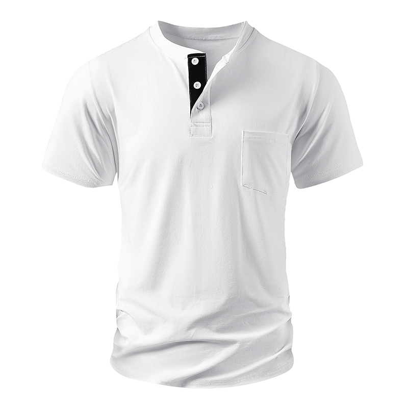 تي شيرت هنلي للرجال بمقاس أورو - مراجعة Mens Fashion Streetwear وسعره