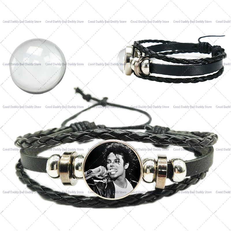 سوار ميشيل جاكسون المنسوج يدوي - مراجعة Men'S Fashion Jewelry وسعره