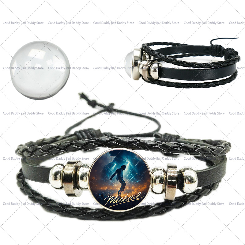 سوار ميشيل جاكسون المنسوج يدوي - مراجعة Men'S Fashion Jewelry وسعره
