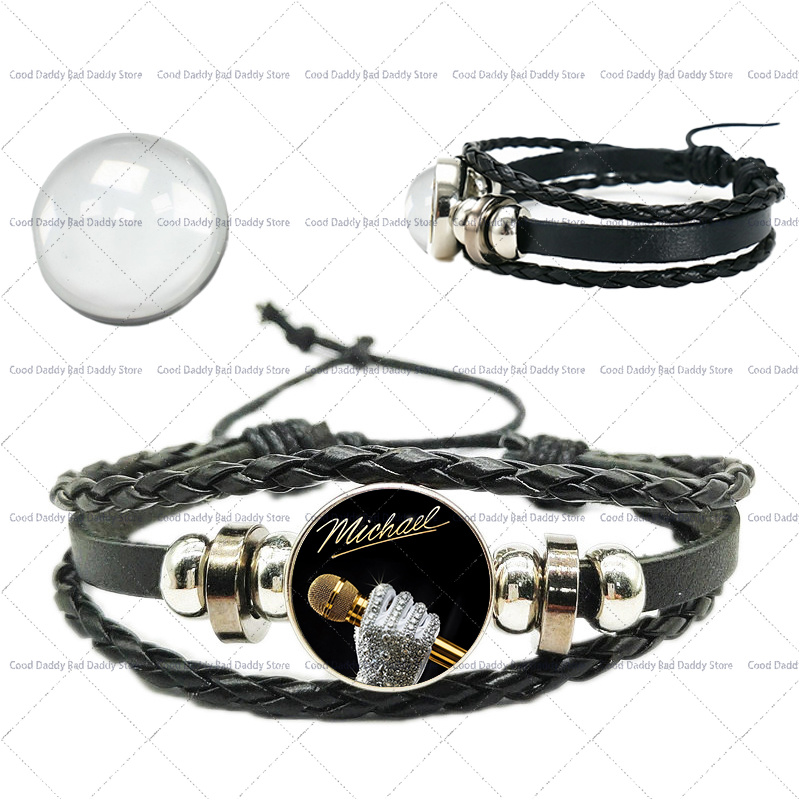 سوار ميشيل جاكسون المنسوج يدوي - مراجعة Men'S Fashion Jewelry وسعره