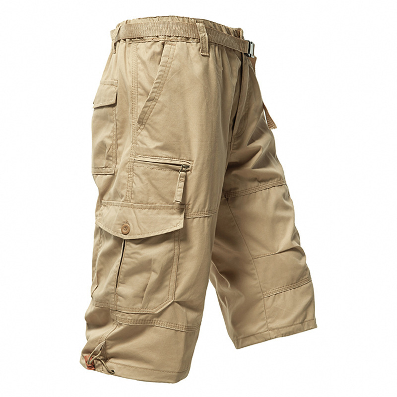 سراويل قطنية للرجال بطول 3/4 ف - مراجعة Men'S Fashion Loose Pants وسعره