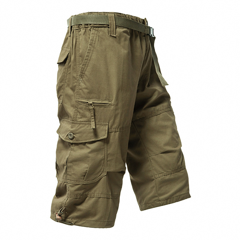 سراويل قطنية للرجال بطول 3/4 ف - مراجعة Men'S Fashion Loose Pants وسعره