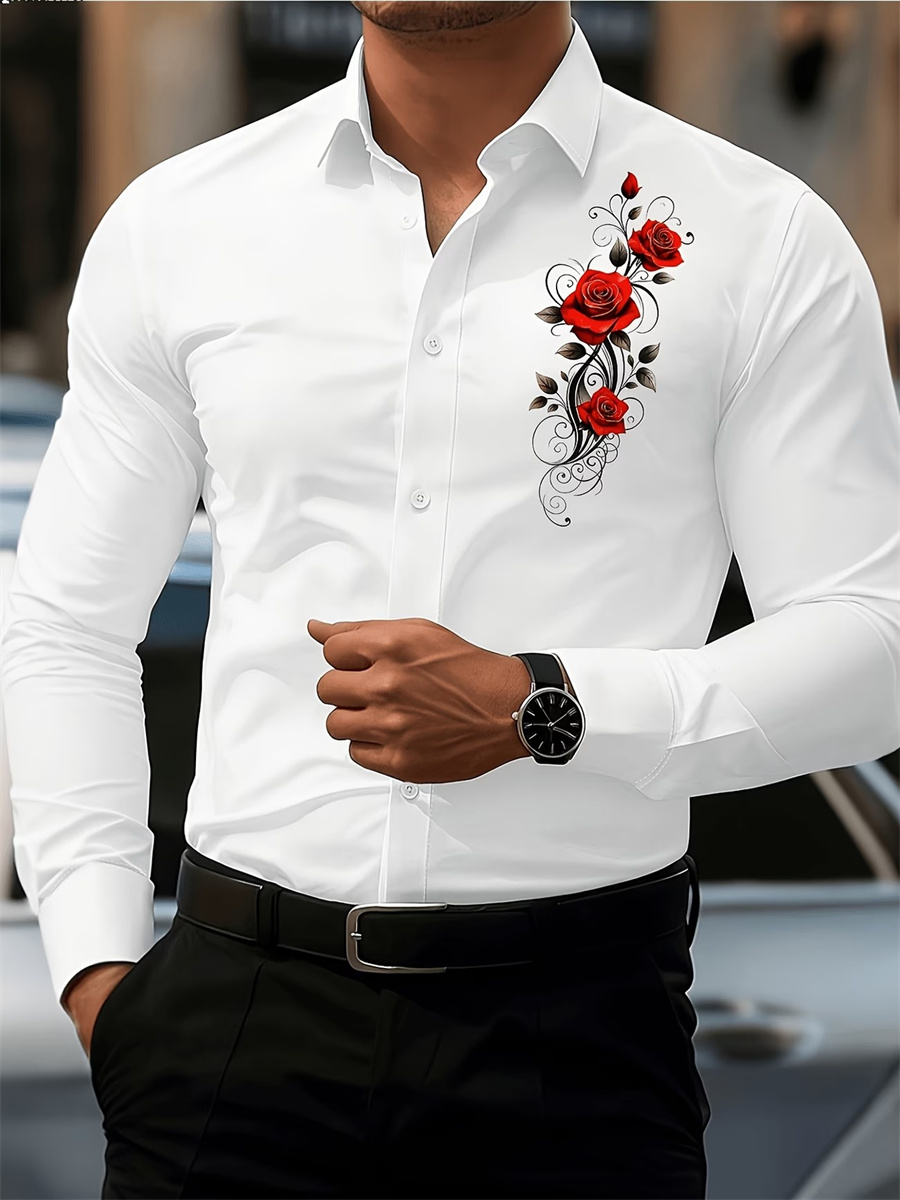 قميص رجالي بأكمام طويلة مزين ب - مراجعة Men'S Fashion Rules وسعره