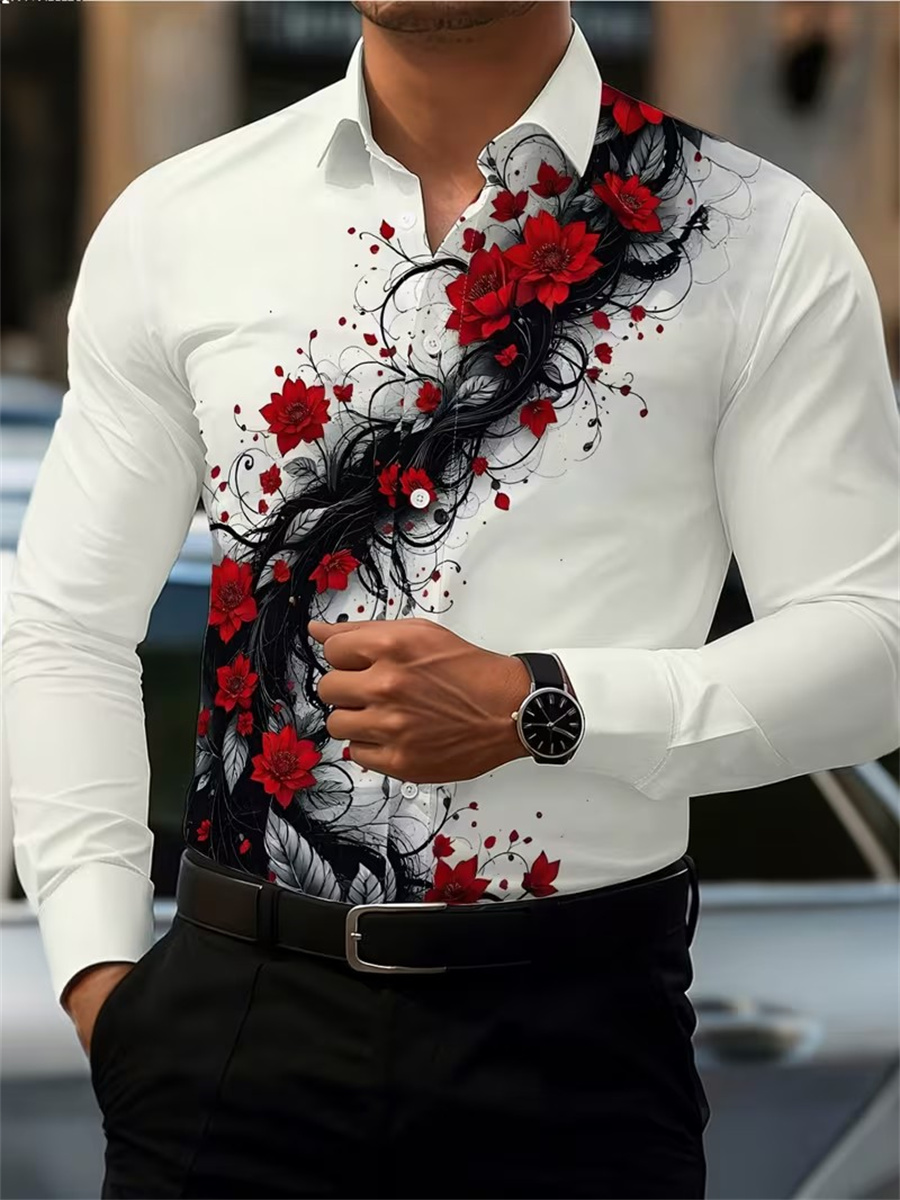 قميص رجالي بأكمام طويلة مزين ب - مراجعة Men'S Fashion Rules وسعره