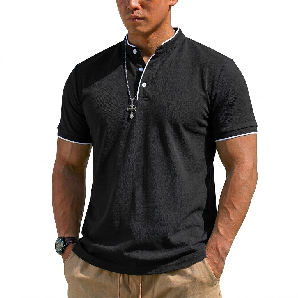 قميص هينلي صيفي بأكمام قصيرة ل - مراجعة Men'S Fashion Trends 2025 وسعره