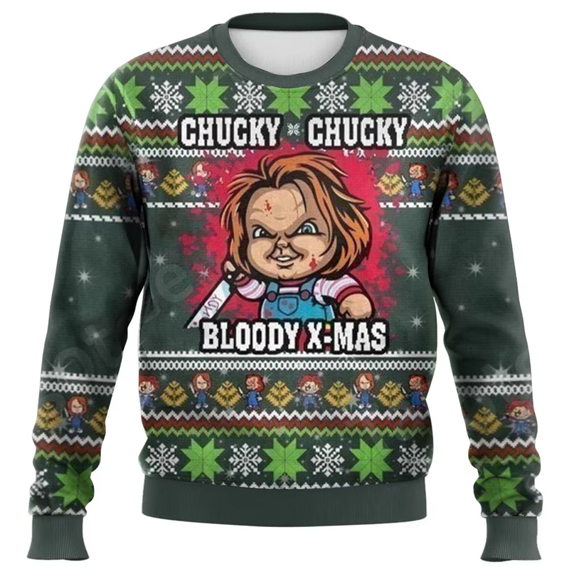 Fashion Chucky Graphic Ugly Ch - مراجعة Mens Xmas Fashion وسعره