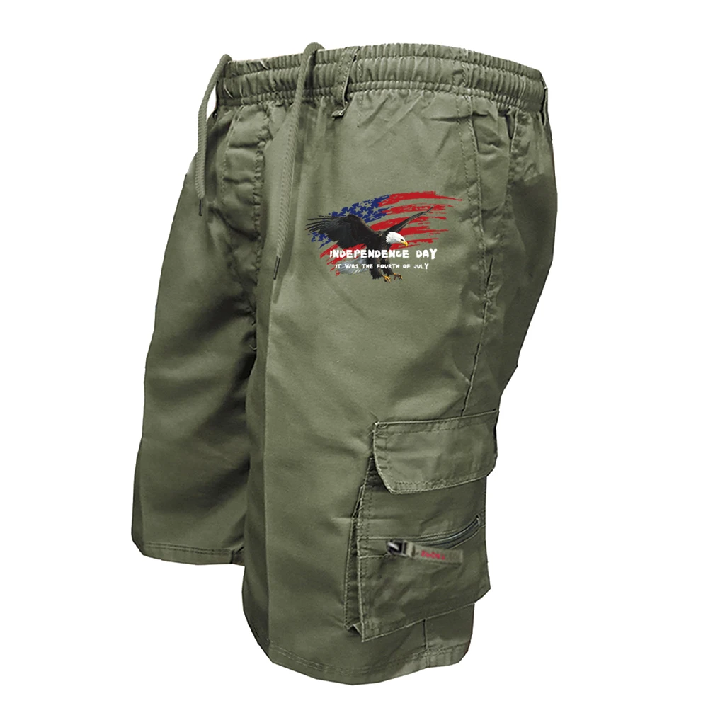 شورت رجالي صيفي بتصميم عسكري،  - مراجعة Men'S Fashion Loose Pants وسعره