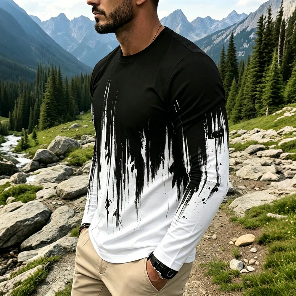 قميص رجالي بأكمام طويلة بتصميم - مراجعة Mens Fashion Streetwear وسعره